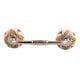 Amaryllis Mustard Flower Ceramic Bridge Handle